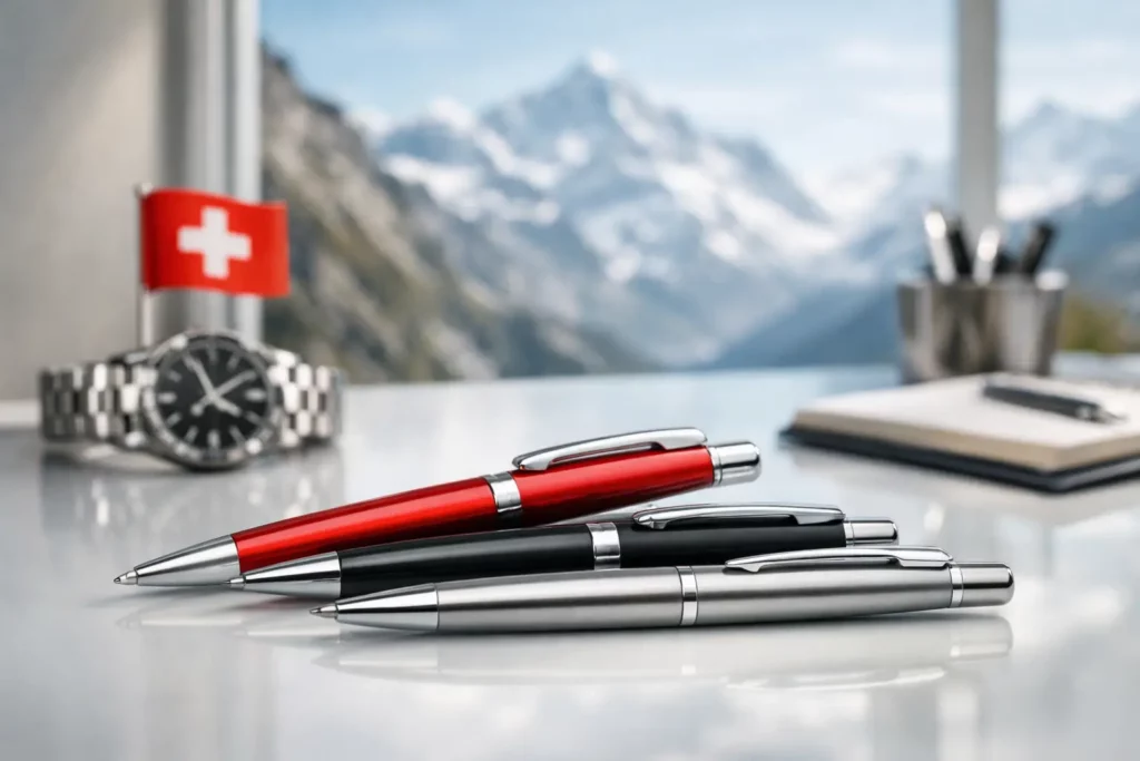 Penne personalizzate Swiss Made per aziende