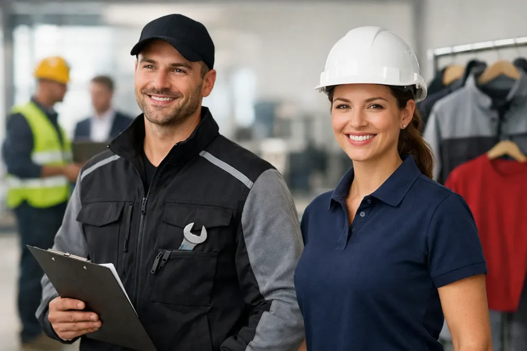 Abbigliamento da lavoro personalizzato efficace